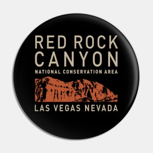 Red Rock Canyon by © Buck Tee Originals Pin