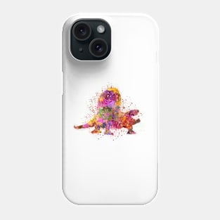 Dimatrodon in watercolor Phone Case