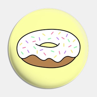 Vanilla Donut with Sprinkles Pin