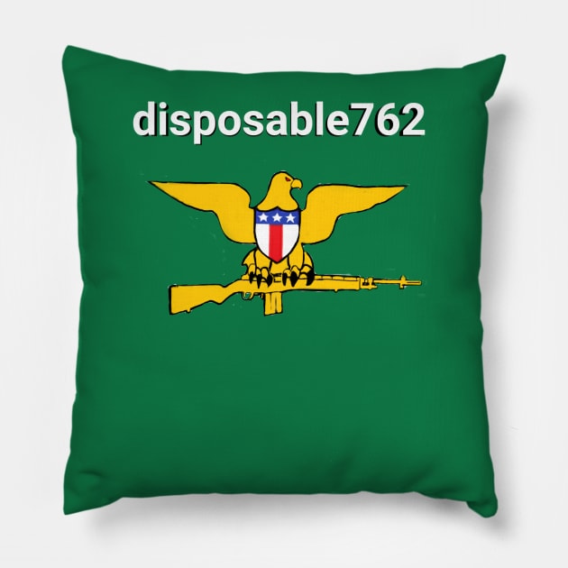 disposable762 logo Pillow by disposable762