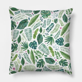 Tropical or Jungle Leaves Pillow