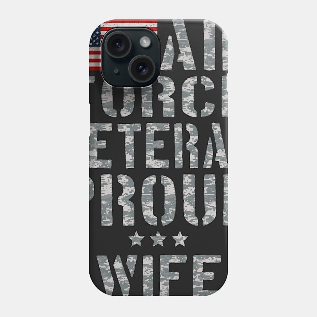 Airforce Veteran Proud Wife Tshirt Phone Case by andytruong