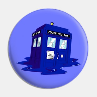 Melting Time Machine Pin