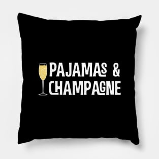 Pajamas And Champagne Pillow