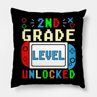 2nd Grade Level Unlocked Video Game Pillow