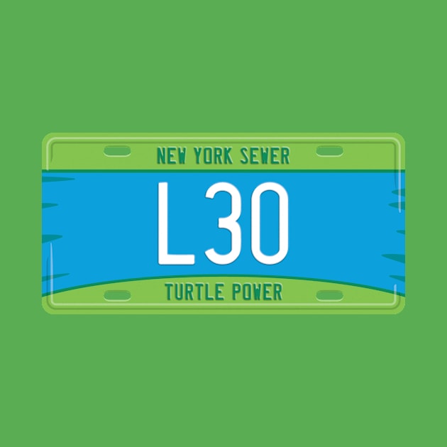 Leonardo License Plate by DCLawrenceUK