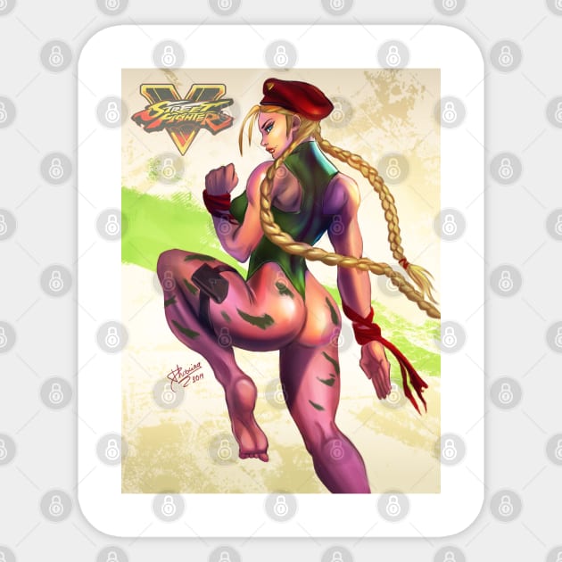 Street Fighter: Cammy Vinyl Sticker -  Denmark