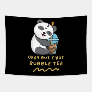 Okay But First Bubble Tea Tapestry