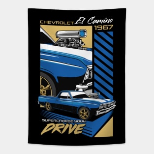 Vintage El Camino Car Tapestry