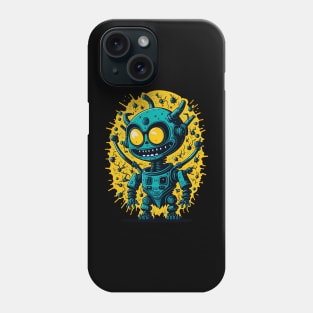 Robot with Evil Smile Phone Case