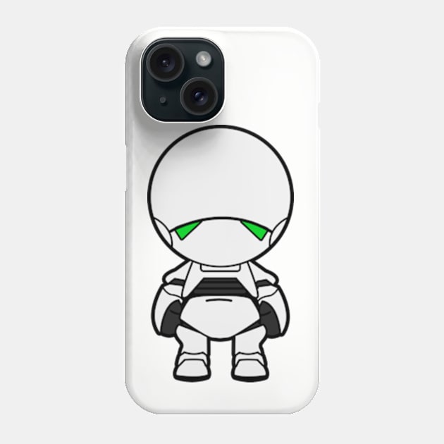 Marvin Paranoid Android Phone Case by mighty corps studio