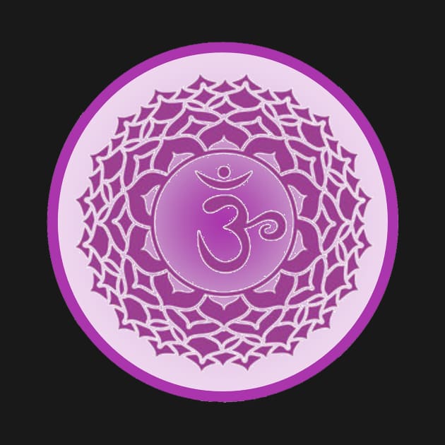 The Purple Haze of the Crown Chakra- Teal by EarthSoul