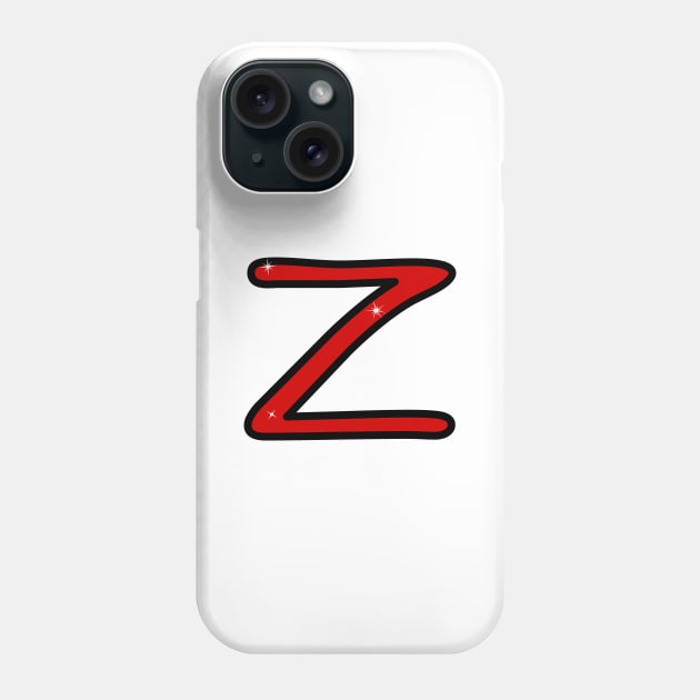 Letter Z. Name with letter Z. Personalized gift. Abbreviation. Abbreviation. Lettering Phone Case by grafinya