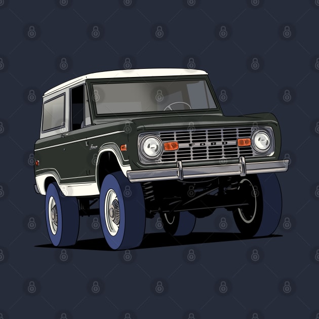 70's Ford Bronco in black by Webazoot