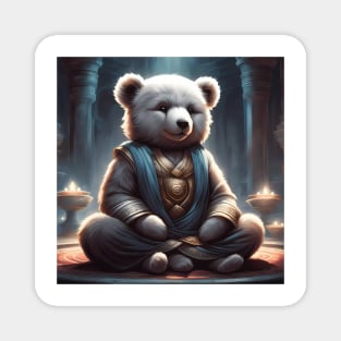 Teddy meditating Magnet