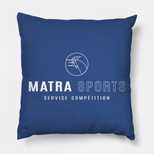 Matra Sports Service Competition logo 1973 - white Pillow