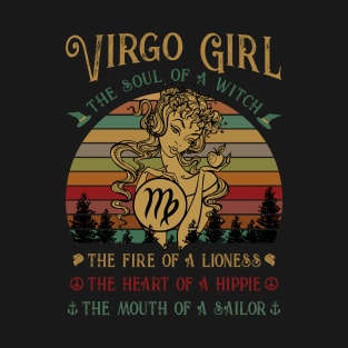 Virgo Girl The Soul Of A Witch Awesome T shirt T-Shirt