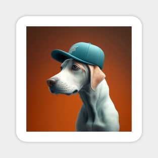 Dog in a Hat 1 Magnet