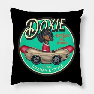 Dachshund Hot Dog in a Hotdog! Pillow