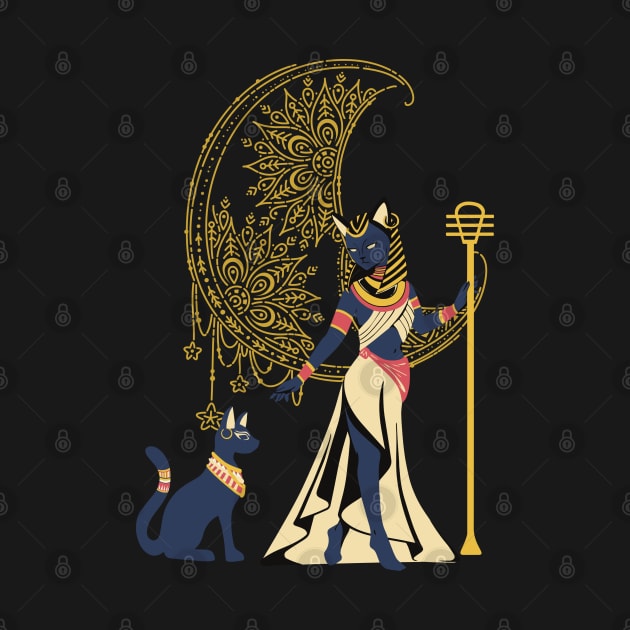 Egyptian Goddess Bastet by Hypnotic Highs