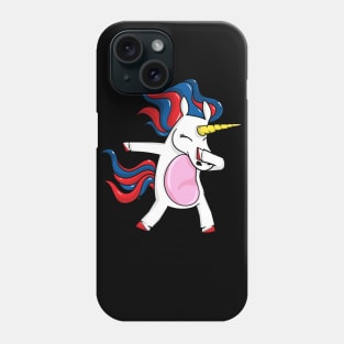 Dabbing 4th of july unicorn Phone Case