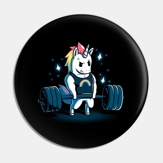 Cute Funny Cool Unicorn Gym Lover Body Building Fitness Workout Quote Animal Lover Artwork Pin by LazyMice