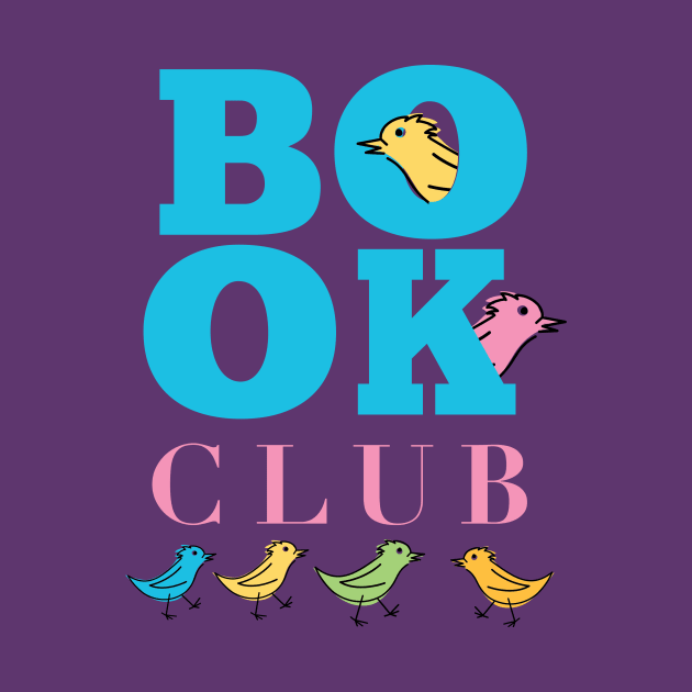 Cute Book Club With Birds by SWON Design