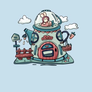 Enchanted Garden Tea Party: A Whimsical World of Teapots, Carrots, and Fantasy T-Shirt