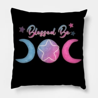 Blessed Be Triplemoon Abstract Candy Edition Design Pillow