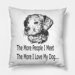 I Love My DOG Pillow