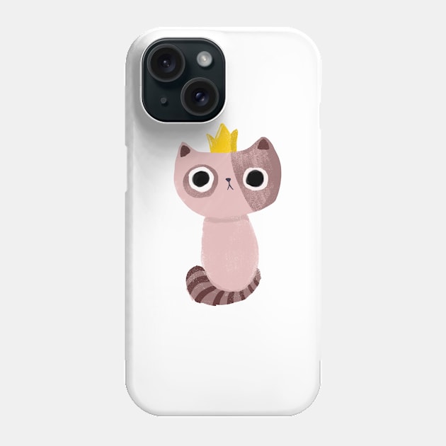 Kitten King Phone Case by volkandalyan