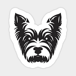 Yorkshire Terrier Silhouette Magnet