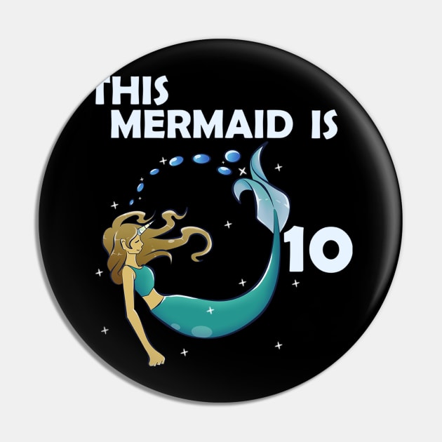 10th Birthday Mermaid Pin by KawaiiForYou