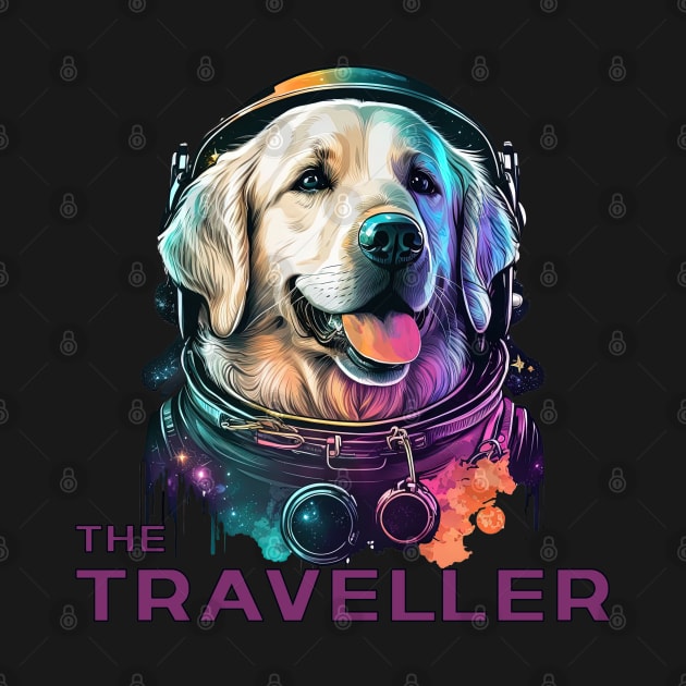 Golden retriever space traveller by MaxDeSanje 