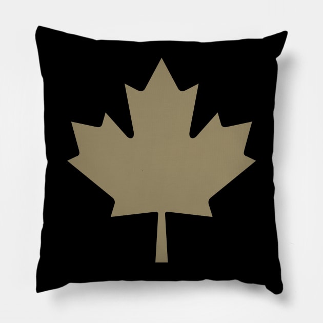 Maple Leaf - Hip Hop Gold Pillow by WiccanNerd