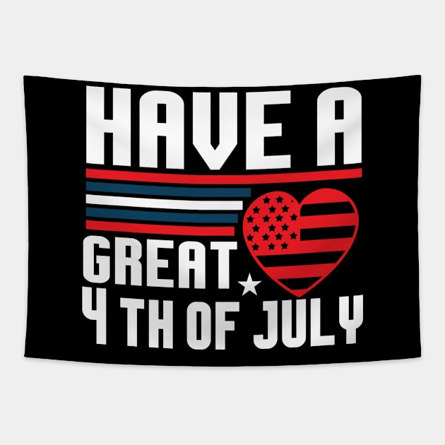 independence day Tapestry by FUNNY LIFE