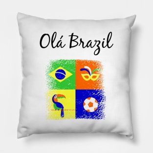 Olá Brazil Pillow