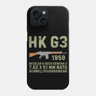 HK G3 German Assault Rifle color version Phone Case