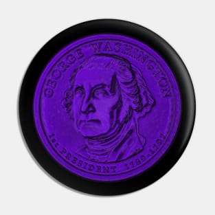 USA George Washington Coin in Purple Pin