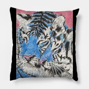 Blue tigers Pillow