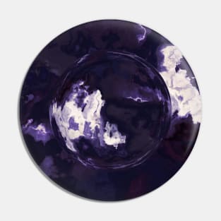 February Birthstone Amethyst Crystal Pin