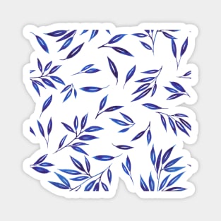 Blue Leave Abstract pattern Magnet