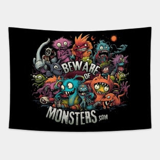 Beware of Monsters Tapestry