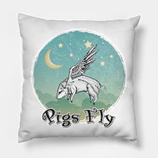 Pigs Fly Pillow