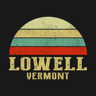 LOWELL VERMONT Vintage Retro Sunset T-Shirt