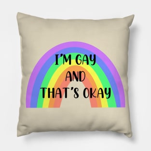 Gay and proud Pillow