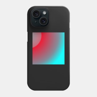 Holographic aqua and red watercolor gradient Phone Case