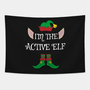 I'm The Active Christmas XMas Elf Tapestry