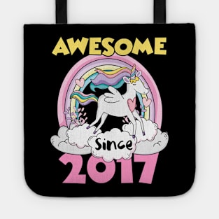 Cute Awesome Unicorn 2017 Funny Gift Pink Tote