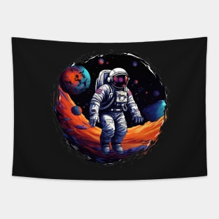 Astronaut in space another planet Tapestry